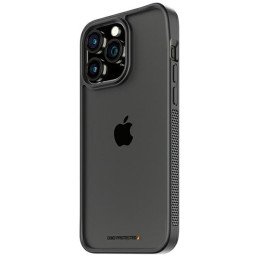 „PanzerGlass ClearCase“ dėklas, skirtas „iPhone 15 Pro Max“ su karinio lygio sertifikatu – skaidrus ir juodas