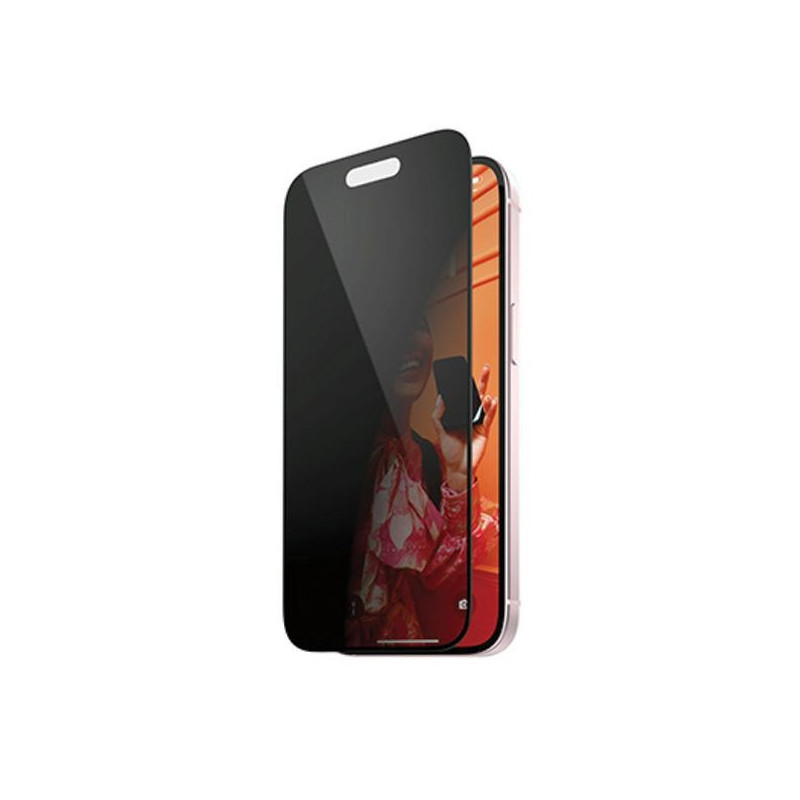 PanzerGlass Ultra-Wide Fit Privacy grūdintas stiklas su padėties įtaisu, skirtas iPhone 15 Pro