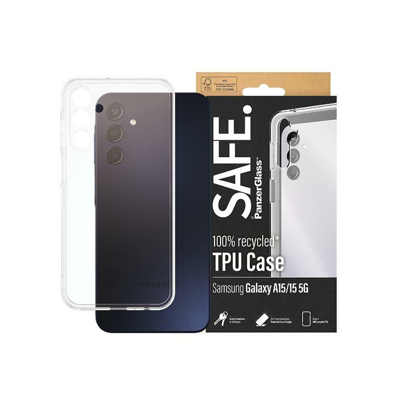 SAFE by PanzerGlass dėklas, skirtas Samsung Galaxy A15 / A15 5G - skaidrus