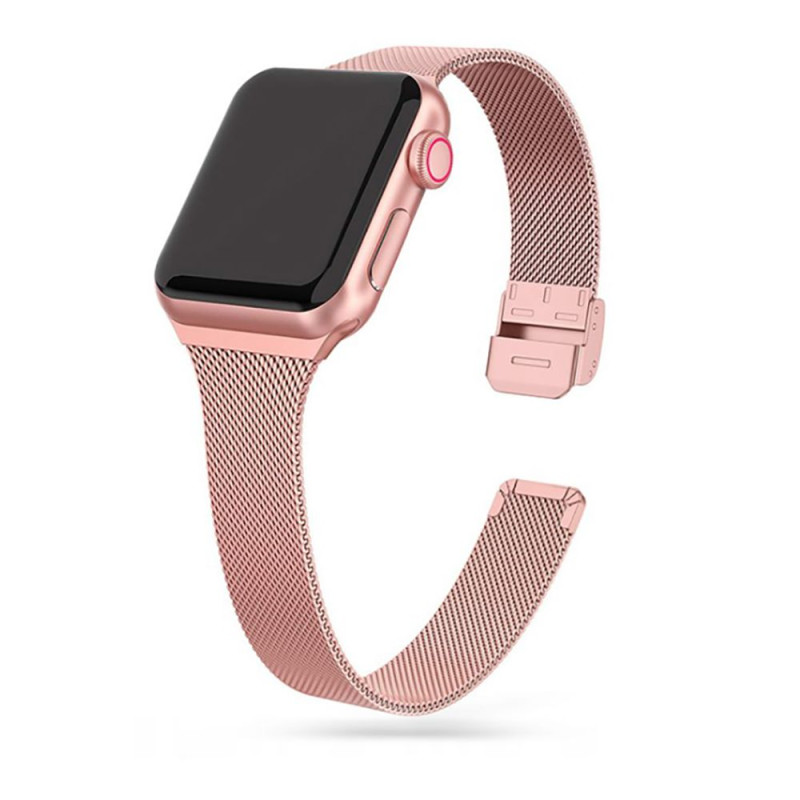 Tech-Protect plona Milano apyrankė, skirta Apple Watch 4/ 5/ 6/ 7/ 8/ 9/ SE (38/ 40/ 41 mm) – rožinė