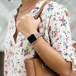 Tech-Protect plona Milano apyrankė, skirta Apple Watch 4/ 5/ 6/ 7/ 8/ 9/ SE (38/ 40/ 41 mm) – rožinė