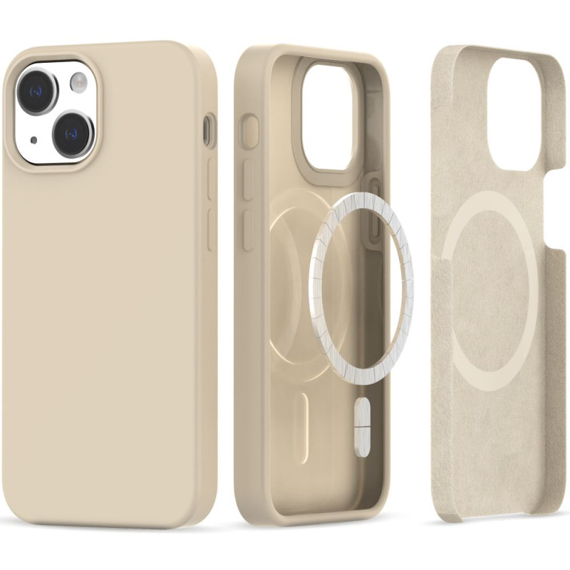 Tech-Protect Silicone MagSafe dėklas iPhone 13 / 14 - smėlio spalvos