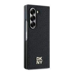 DKNY Repeat Pattern Stack Logo dėklas, skirtas Samsung Galaxy Z Fold6 - juodas