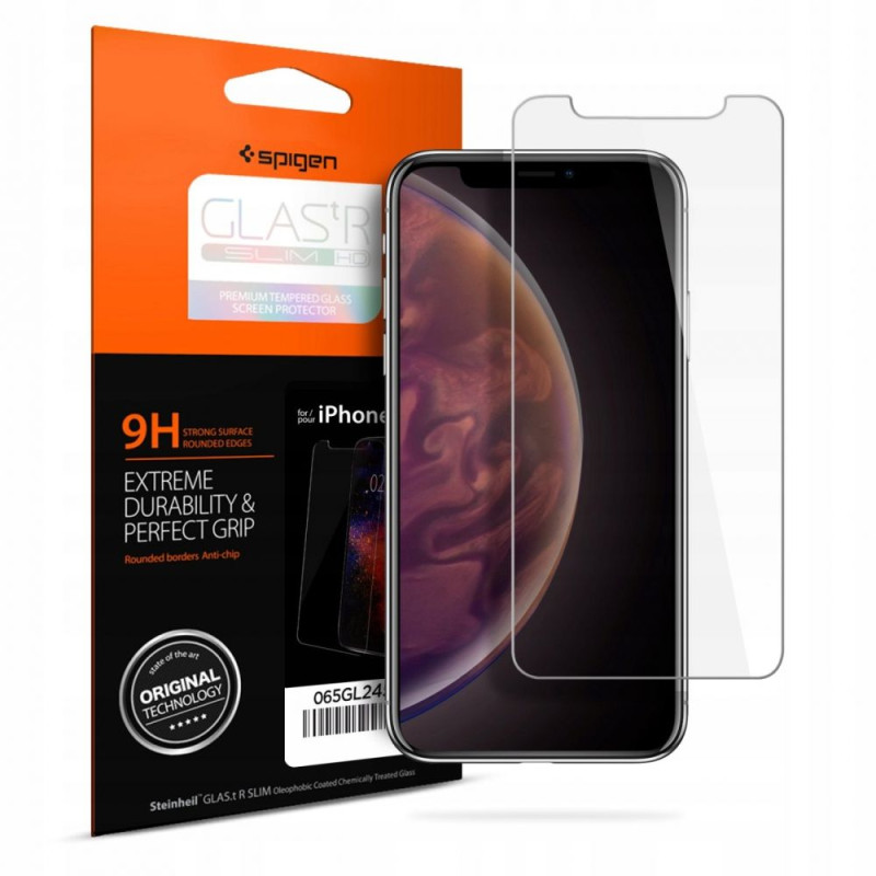 Spigen Glas.tR Plonas grūdintas stiklas, skirtas iPhone X / XS / 11 Pro