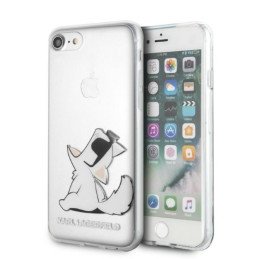 Karl Lagerfeld Choupette įdomus dėklas, skirtas iPhone 7 / 8 / SE 2020 / SE 2022 - skaidrus