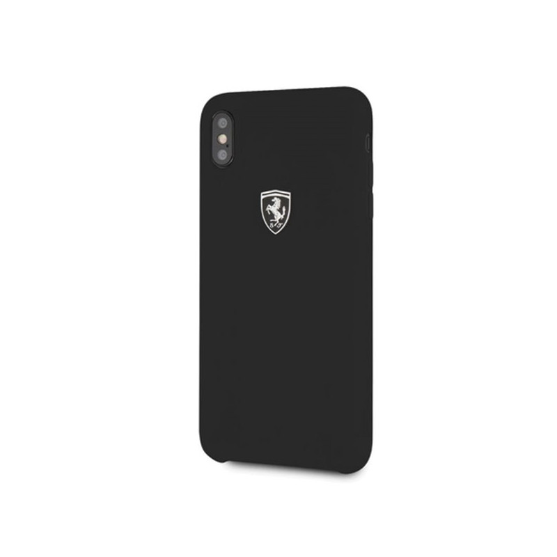 Ferrari Silicone Off Track dėklas iPhone Xs Max - juodas