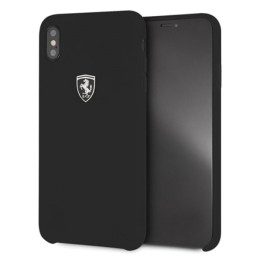 Ferrari Silicone Off Track dėklas iPhone Xs Max - juodas