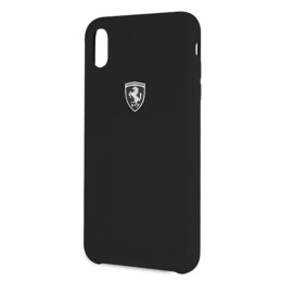 Ferrari Silicone Off Track dėklas iPhone Xs Max - juodas