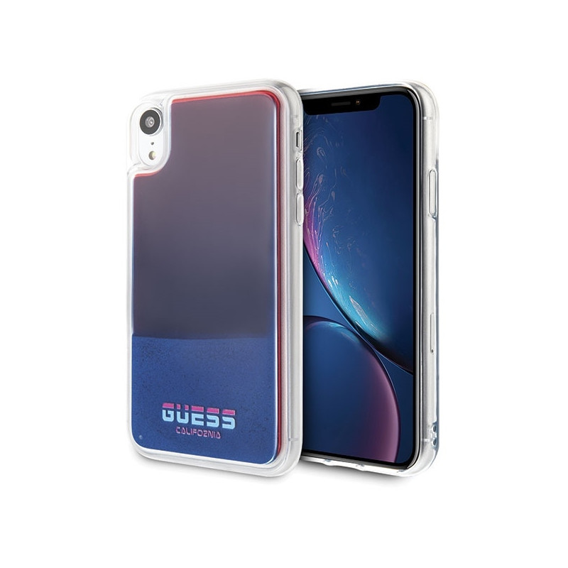 Guess California Glow tamsiame dėkle, skirta iPhone Xr – raudona