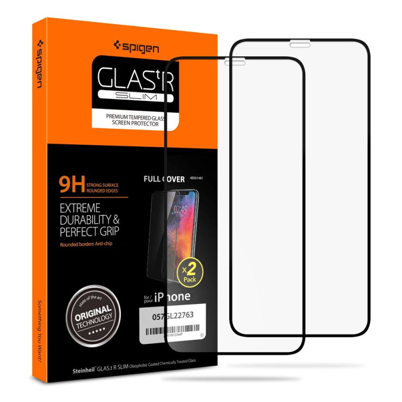 Spigen Glass FC grūdintas stiklas skirtas iPhone 11 Pro - juodas 2 vnt.