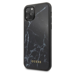 Guess GUHCN58HYMABK iPhone 11 Pro juodas / juodas marmuras