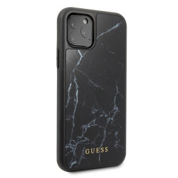 Guess GUHCN58HYMABK iPhone 11 Pro juodas / juodas marmuras