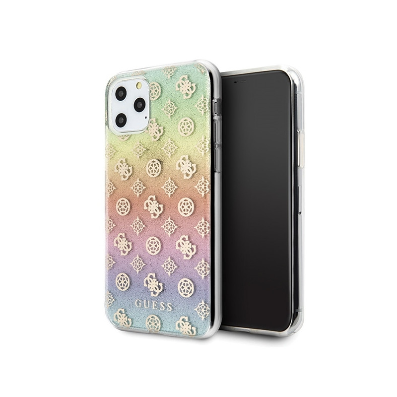 Guess Iridescent 4G Peony dėklas iPhone 11 Pro - įvairiaspalvis