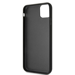 Guess GUHCN65HYMABK iPhone 11 Pro Max juodas/ juodas marmurinis stiklas