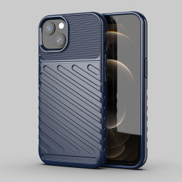 Thunder Case, lankstus šarvuotas dėklas, dangtelis iPhone 13 mini, mėlynas