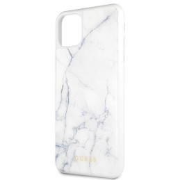Guess GUHCN65HYMAWH iPhone 11 Pro Max baltas/ baltas marmuras
