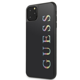 Guess Glitter Logo dėklas, skirtas iPhone 11 Pro Max - juodas
