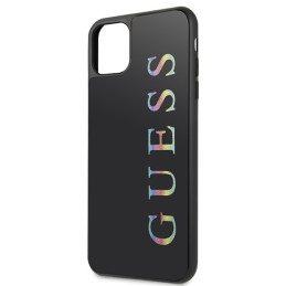Guess Glitter Logo dėklas, skirtas iPhone 11 Pro Max - juodas