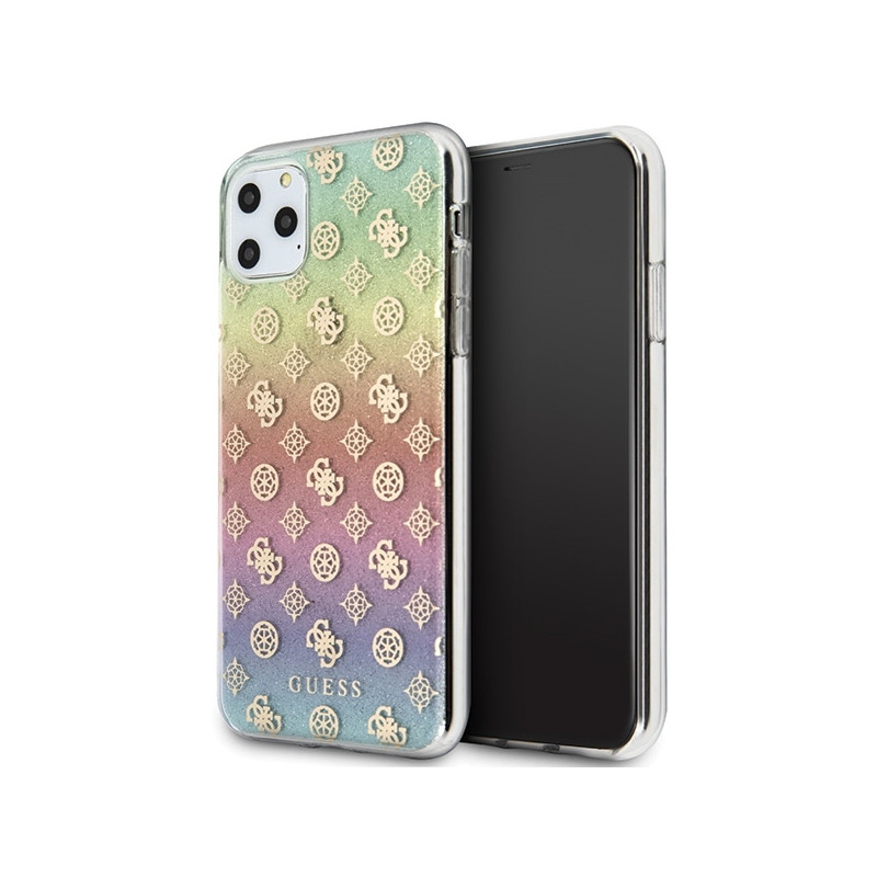 Guess Iridescent 4G Peony dėklas, skirtas iPhone 11 Pro Max - įvairiaspalvis