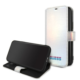 Guess Iridescent dėklas iPhone 11 Pro Max - sidabrinis