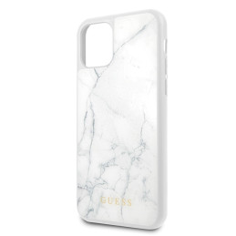 Guess Marble dėklas iPhone 11 Pro - baltas