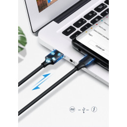 Ugreen US287 60116 USB-A / USB-C 2A laidas, 1 m - juodas