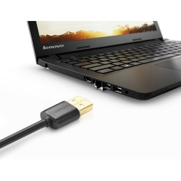 Ugreen kabelis USB (moteris) - USB (vyriškas) adapterio laidas 1m juodas (10314)