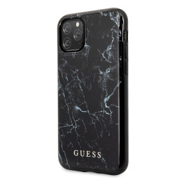 Guess Marble dėklas, skirtas iPhone 11 Pro Max - juodas