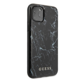 Guess Marble dėklas, skirtas iPhone 11 Pro Max - juodas