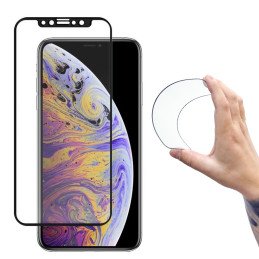 Wozinsky viso dangčio Flexi nano stiklo plėvelės grūdintas stiklas su rėmeliu iPhone 14 Plus / 13 Pro Max skaidrus