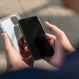 Uniq LifePro Tinsel dėklas, skirtas iPhone 11 Pro Max - juodas