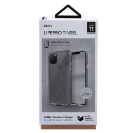 Uniq LifePro Tinsel dėklas, skirtas iPhone 11 Pro Max - juodas