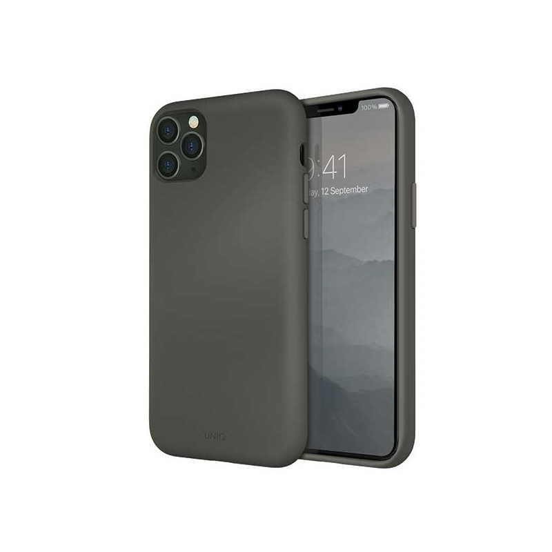 Uniq Lino Hue dėklas, skirtas iPhone 11 Pro Max - pilkas
