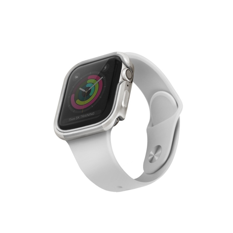 UNIQ Valencia dėklas Apple Watch 4 / 5 / 6 / SE 40mm - sidabrinis