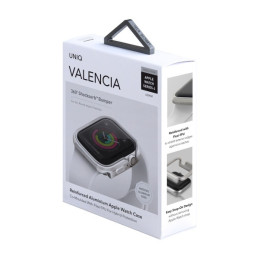 UNIQ Valencia dėklas Apple Watch 4 / 5 / 6 / SE 40mm - sidabrinis