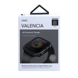 UNIQ Valencia dėklas Apple Watch 4 / 5 / 6 / SE 40mm - pilkas