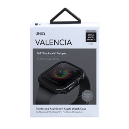 UNIQ Valencia dėklas Apple Watch 4 / 5 / 6 / SE 44mm - pilkas