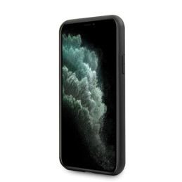 Karl Lagerfeld Saffiano Ikonik Metalinis dėklas iPhone 11 Pro Max - juodas