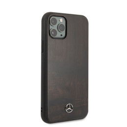 Mercedes Wood Line Rosewood dėklas iPhone 11 Pro Max - rudas