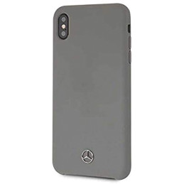 Mercedes MEHCI65SILGR iPhone Xs Max kietas dėklas pilkas/ pilkas Silicio