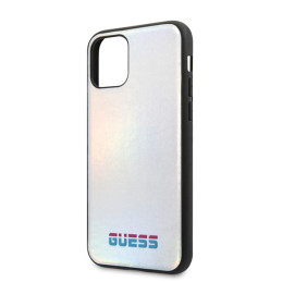 Guess Iridescent dėklas iPhone 11 Pro - sidabrinis