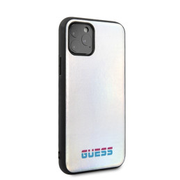 Guess Iridescent dėklas iPhone 11 Pro - sidabrinis