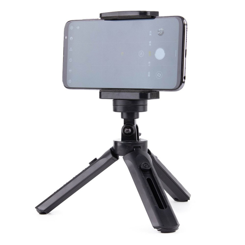Mini trikojo asmenukių laikiklis telefono kamerai GoPro kamera 16 - 21 cm juoda