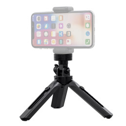 Mini trikojo asmenukių laikiklis telefono kamerai GoPro kamera 16 - 21 cm juoda