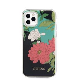 Guess N.1 Flower Collection dėklas iPhone 11 Pro - juodas