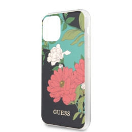 Guess N.1 Flower Collection dėklas iPhone 11 Pro - juodas