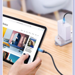 Ugreen US316 70427 USB-C – USB-C PD QC FCP kabelis 100W 5A 480Mb/ s 1m – pilkas