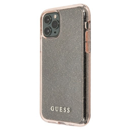 Guess Glitter dėklas iPhone 11 Pro - rožinis