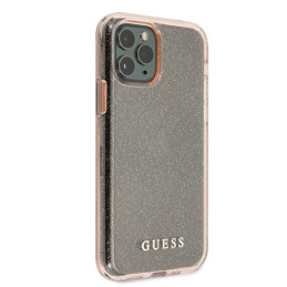 Guess Glitter dėklas iPhone 11 Pro - rožinis