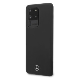 Mercedes Silicone Line dėklas Samsung Galaxy S20 Ultra - juodas